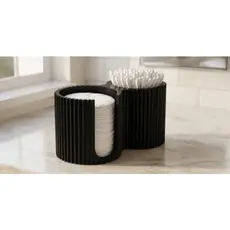 Kit Organizador para Banheiro Porta Discos de Algodão e Cotonetes