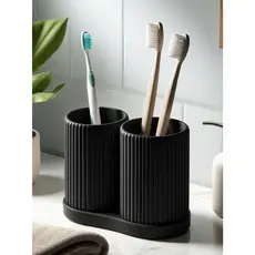 Porta Escova De Dente E Pasta Organizador Banheiro Canelado Premium