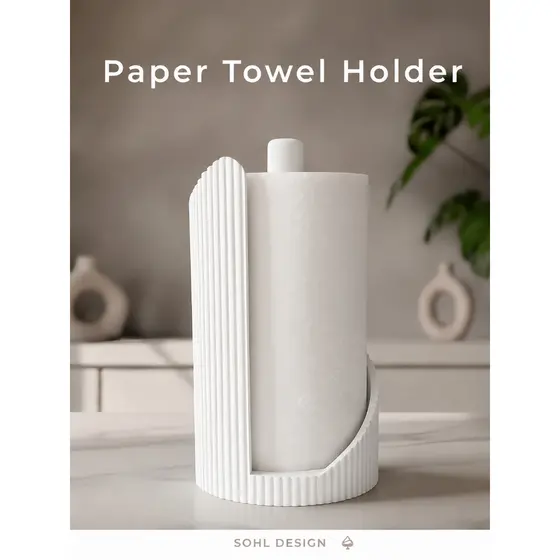Suporte Porta Papel Toalha de Mesa Design Moderno Organizador de Cozinha