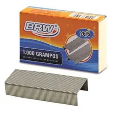 Grampo Para Grampeador 26/6 Galvanizado 1.000 UN -BRW