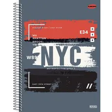 CADERNO UNIVERSIÁRIO 1 MATÉRIA CAPA DURA 96FLS – KBOM MASCULINO