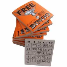 Cartela de bingo free jornal 100 folhas