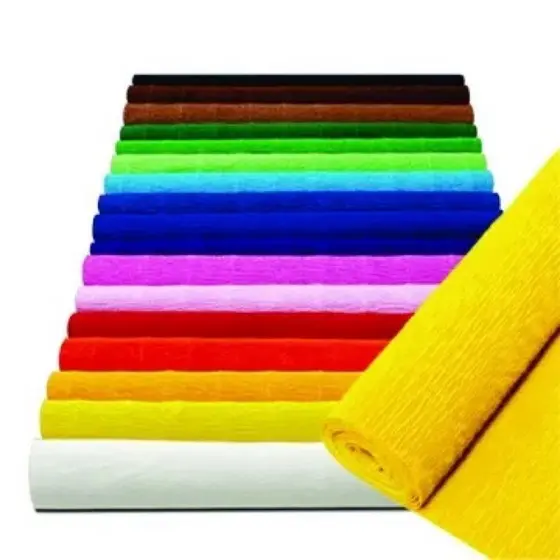 KIT 2 ROLOS Papel Crepom 48cmx2m