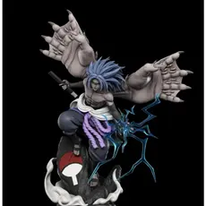 Action Figure Sasuke Uchiha Marca da Maldição 30cm | Naruto Shippuden | Estátua em Resina Premium