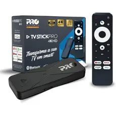 Stick Pro 4k TV HD Bluetooth Wifi 5ghz 2gb/16gb Comando Voz Proeletronic Smart TV WiFi HDMI