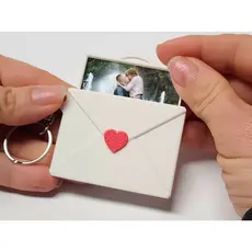 Chaveiro Romântico Mini Carta de Amor presente Fofo Criativo Casal Pet