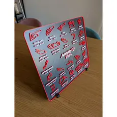 Calendário Circuito Mundial Brasil MotoGP 26 Quadro Decorativo Colecionador