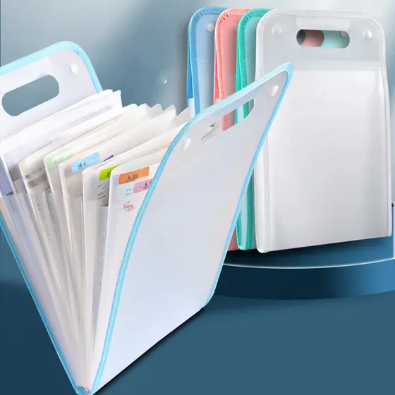 Pasta de Arquivo A4 Organizadora de Material Escolar Arquivos Sanfonada