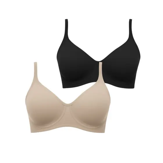 Kit 2 Soutien Sutiã Plus Size Alta Sustentação Reforçado Com Dupla Camada