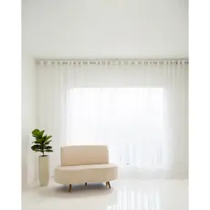 Cortina Rodrigo Voil Branco 12 x 2,90 - Para Quarto/Sala e Escritório - Entrega Rápida