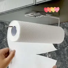 Suporte Porta Papel Toalha Adesivo Parede Cozinha e Banheiro (não Fura)