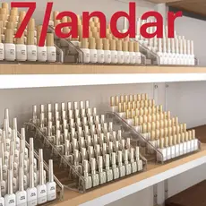 organizadora Acrílico Escada Display organizador maquiagem , esmaltes 7/andar