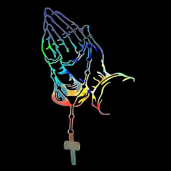 Adesivo de Janela para Motos com Gestos de Mão do Buda