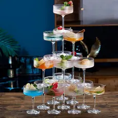 Jogo com 6 Taças Para Sobremesa Latinos De Vidro 6 Unidades - 300ml