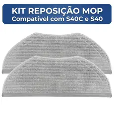 Kit Panos Mop para Robô Aspirador Compatível com Xiaomi S40C S40 H40