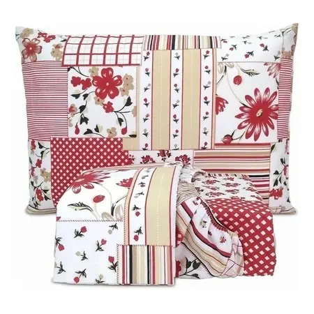 Jogo De Cama Casal 3 Peças Kit Virol Microfibra C/ Elástico Estampado