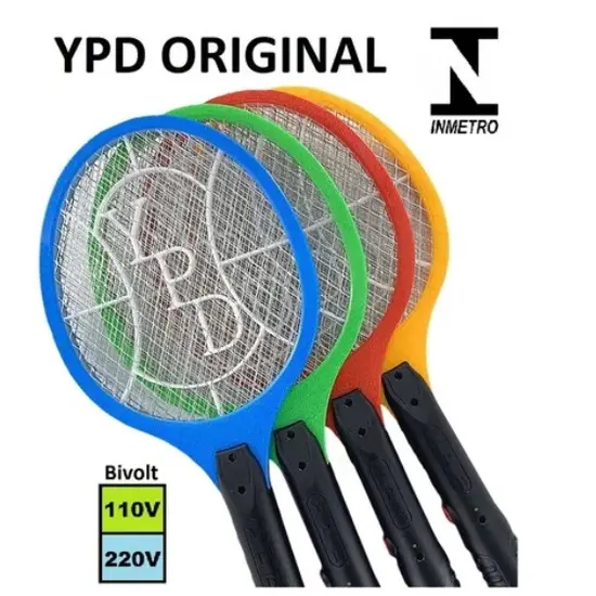 Raquete Elétrica Led Mata Mosquito C/ Garantia E Nota Fiscal YPD