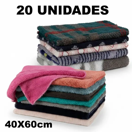 Kit 20 Panos De Limpeza Microfibra 40cm x 60cm Cores Sortidas carro casa cozinha