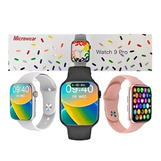 Smartwatch W29 Pro Serie 9 e Relogio inteligente S11 Ilha Dinamica Nfc Armazena e responde Original