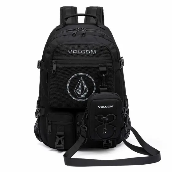 Mochila Volcom Grande para Notebook 17” Viagem Faculdade Multifuncional Original