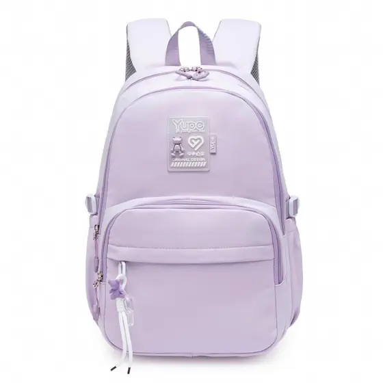 Mochila Yupe Escolar Juvenil Lilás Reforçada Passeio