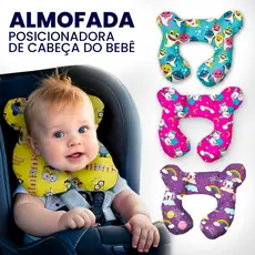 Almofada Para Pescoço Com Apoio Cabeça Bebe Cadeirinha