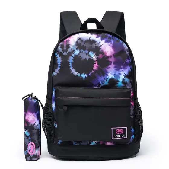 Kit Mochila Ecko 2 em 1 Feminina Espaçosa Estojo Reforçado Escolar Faculdade