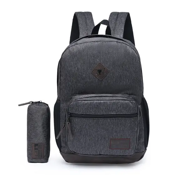 Mochila Cavalera Escolar Resistente p/ Notebook 15,6" com Estojo