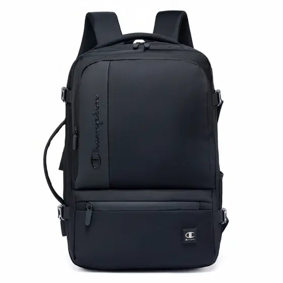 Mochila Champion Original Preta Executiva Masculina Grande Quandrada