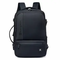 Mochila Champion Original Preta Executiva Masculina Grande Quandrada