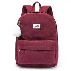Mochila Spector Feminina Espaçosa Escolar Passeio Chaveiro Pelinho 16,5L