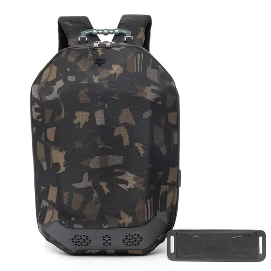 Mochila Cavalera Caixa De Som Usb Masculina Camuflada