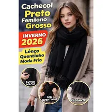 Cachecol Lenço Feminino Tipo Pashmina Outono e Inverno Elegante Quentinho 2026
