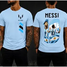 Camiseta Masculina 100% Algodão Futebol Nº 10 Estilo Craque Jogador Arg Celebridade Fio 30.1 Premium