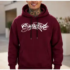 Blusa Moletom Com Capuz Flanelado Estampado Osascorte Blusão Frio Moto Casaco Quentinho