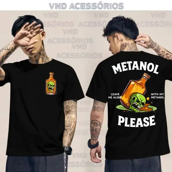 Camiseta Masculina Premium METAN PLEASE Camisa Estampada algodão Malha 30.1 Básica Drinks whisk Bebidas