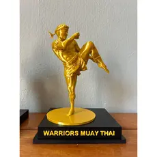 Trofeu escultura muay thai brindes e premio academia de luta