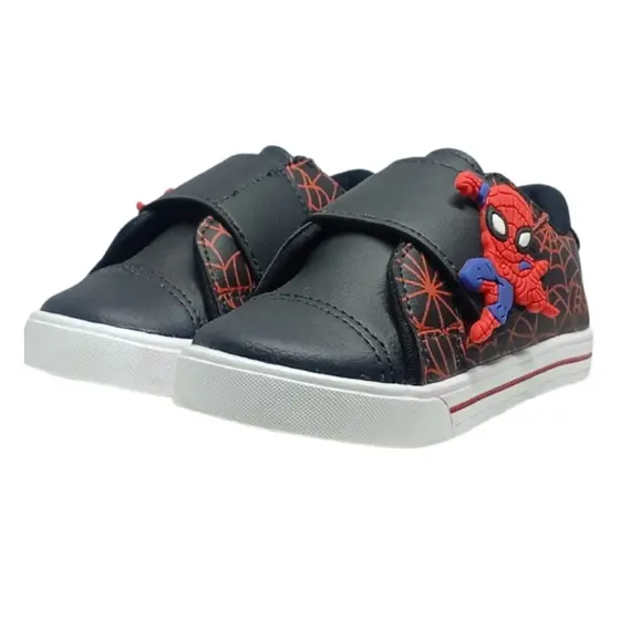 Tênis Infantil Masculino Menino  Homem Aranha Confortável Macio Leve Envio Imediato