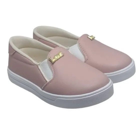 Tenis Iate Slip On Feminino Infantil Menina Casual Yatch Calce Facil Love