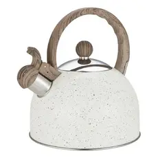 Chaleira Inox Com Apito 2 Litros Mimo Style Mármol Bule De Chá E Café Para Ferver Água