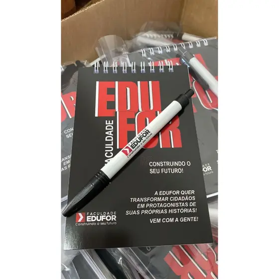 300 Blocos Personalizados + canetas Personalizadas
