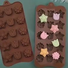 1 Forma de Chocolate Silicone Doces Gelo Gelatina Molde Bombom CLINK