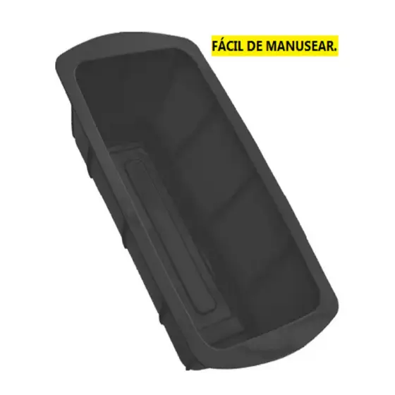 Forma De Silicone Retangular Antiaderente 24x14x6cm Para Assar Pães Bolos Caseiros Multiuso Universal