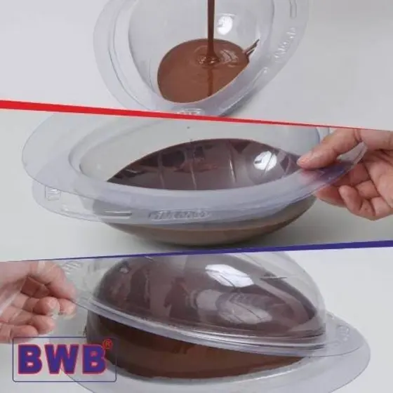FORMA PARA OVO DE PÁSCOA 250g 3 PEÇAS BWB (silicone)