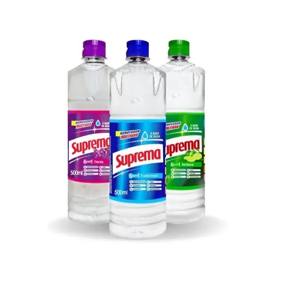 REMOVEDOR SUPREMA 500ML 3 FRAGÂNCIAS MULTIUSO 6 EM 1 A BASE D'ÁGUA