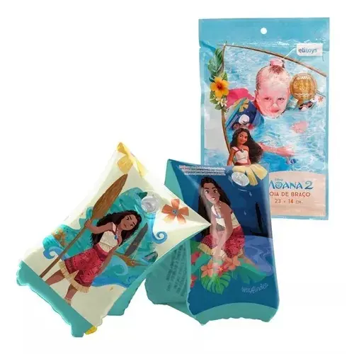 BOIA DE BRAÇO INFANTIL MOANA ATE 20kg BOIA PARA PISCINA DISNEY