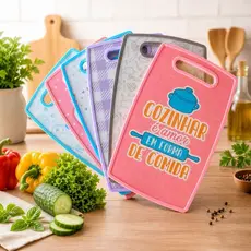 Tábua De Corte 37x23cm Personalizada com Frases Ideal para Carne Legumes Frutas e Uso na Cozinha