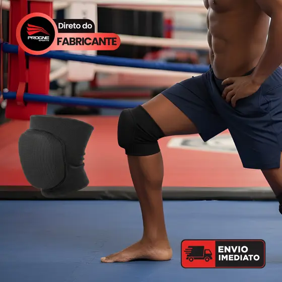 JOELHEIRA ACOLCHOADA - PROTEÇÃO PARA LUTAS VÔLEI FUTEBOL - PROGNE SPORTS