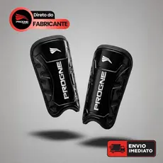 Caneleira Adulto Sem Tornozeleira Iron Progne Sports - Proteção Profissional Campo Futsal Society - Futebol Treino Jogo