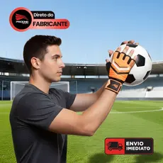 LUVA GOLEIRO MEIO DEDO TRAINING ADULTO - FUTEBOL FUTSAL SOCIETY CAMPO - PROGNE SPORTS